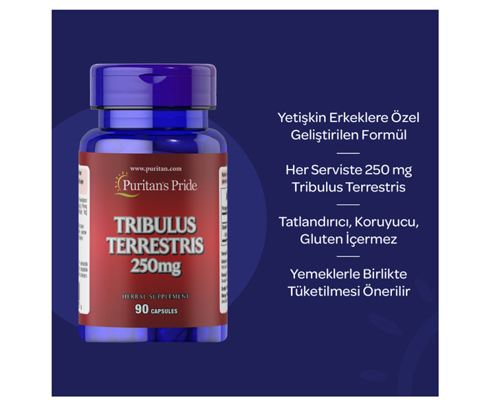 Puritan's Pride Tribulus Terrestris 250 Mg 90 Kapsül