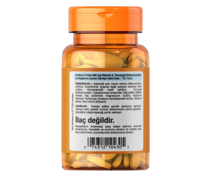 Puritan's Pride Vitamin C-500 Mg 100 Tablet