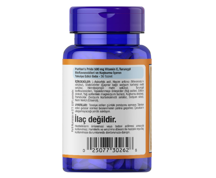 Puritan's Pride Vitamin C-500 Mg 30 Tablet
