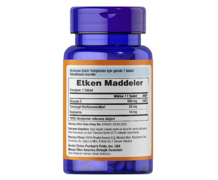 Puritan's Pride Vitamin C-500 Mg 2 x 30 Tablet